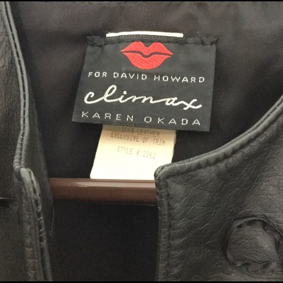 KAREN OKADA Vintage Cropped Leather Fringe Jacket - Picture 5 of 5